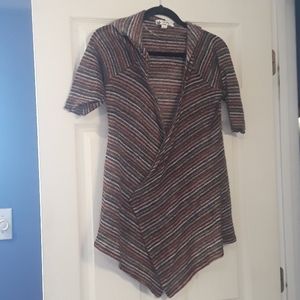 Unity World Wear Summer Striped Hoodie Size Medium